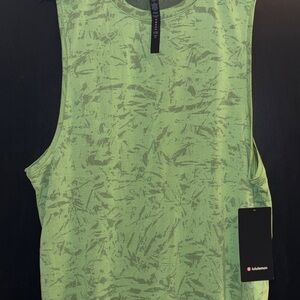 lululemon athletica Green Patterned Tank Top
